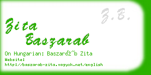 zita baszarab business card